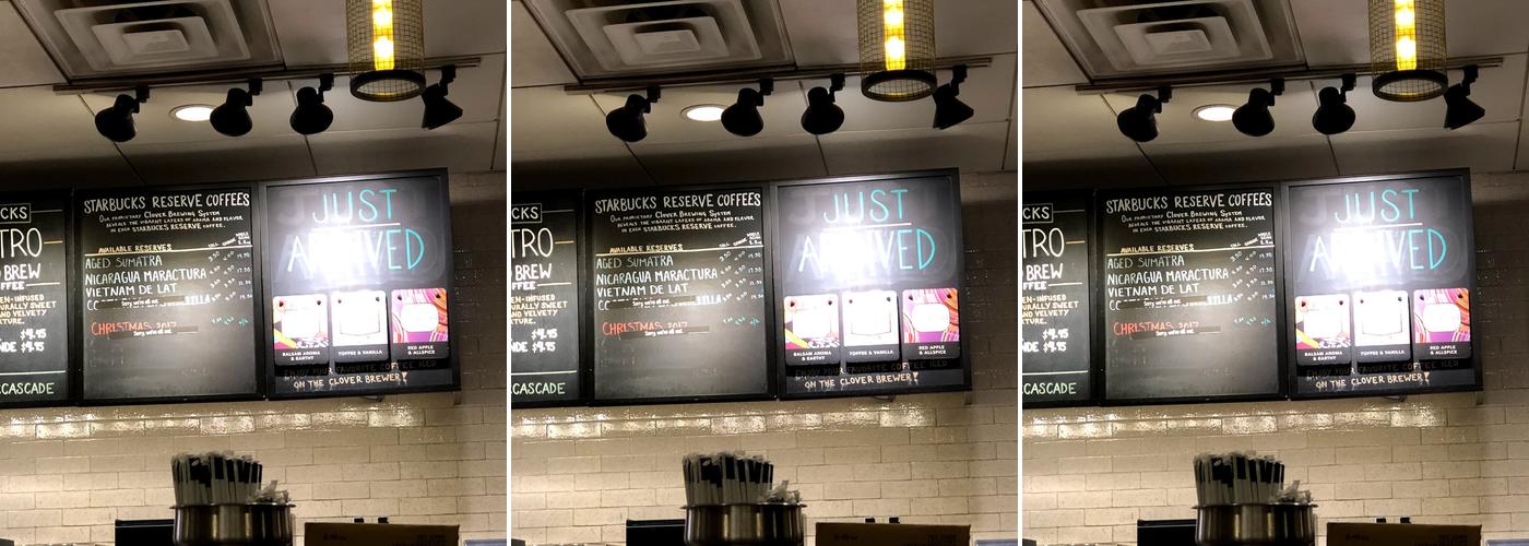 Starbucks Menu