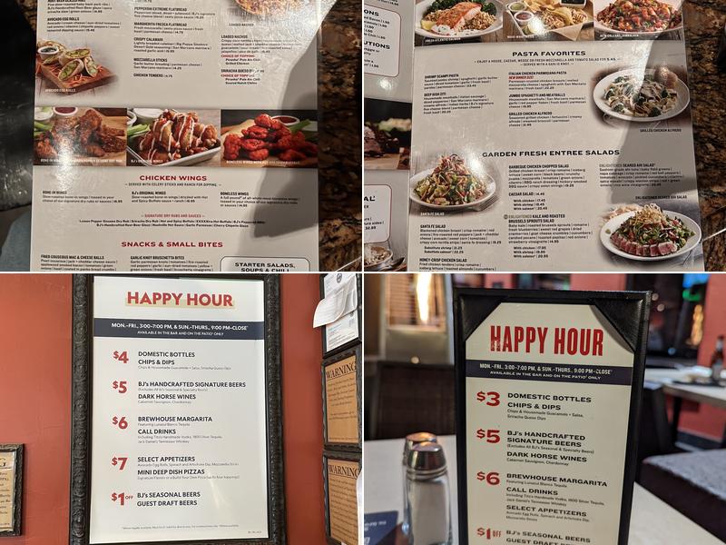 BJ's Restaurant & Brewhouse Menu