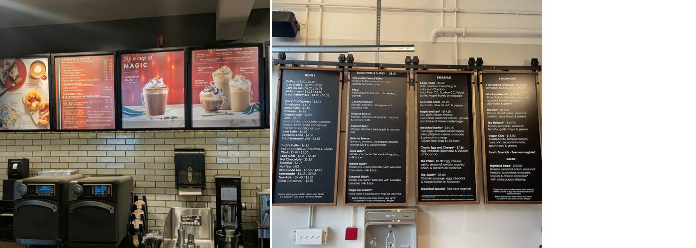 Starbucks Menu