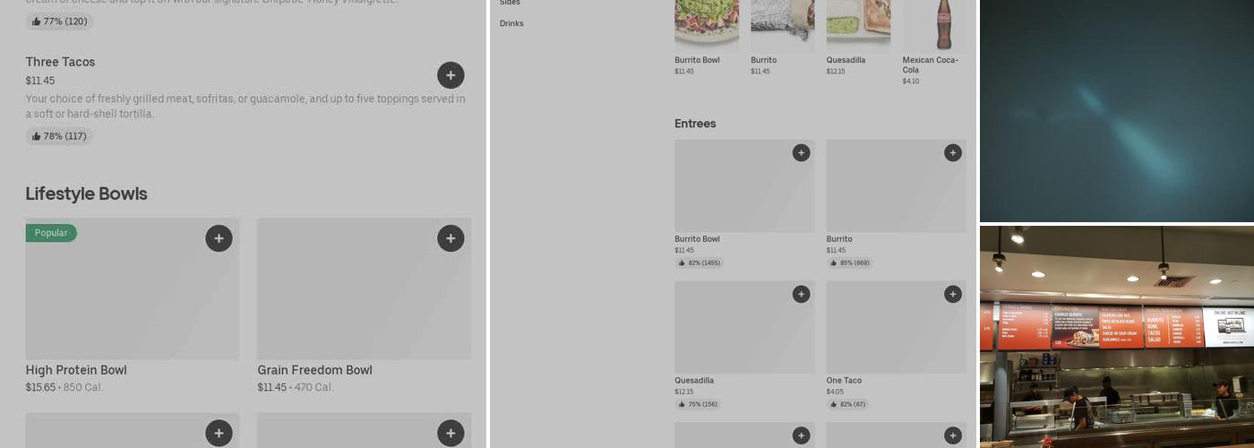 Chipotle Mexican Grill Menu