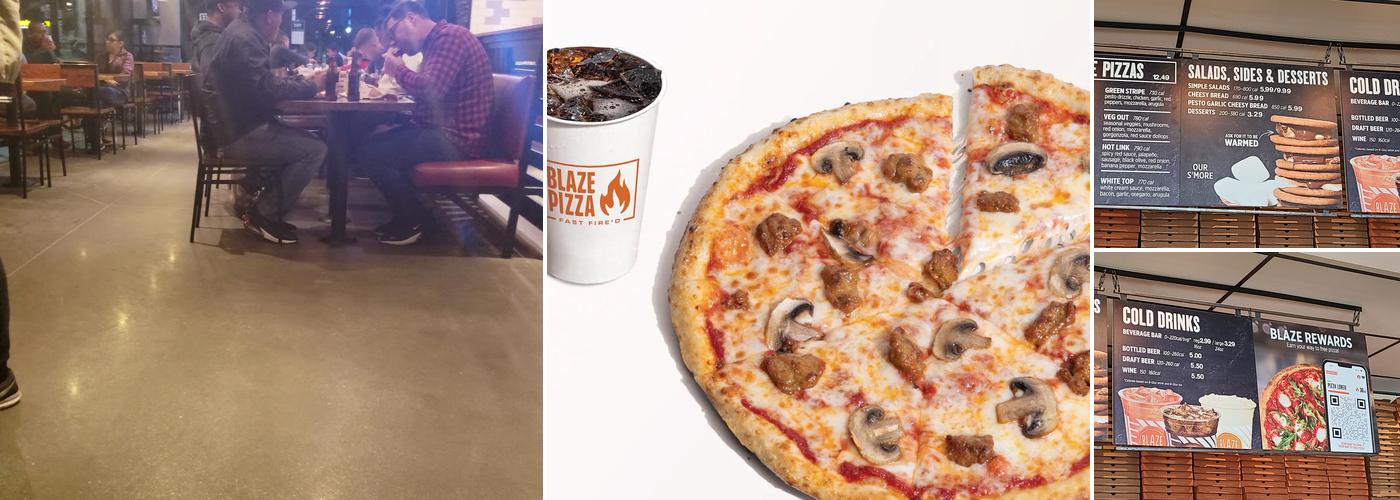 Blaze Pizza Menu