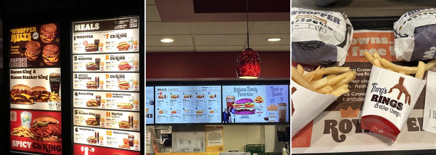 Burger King Menu