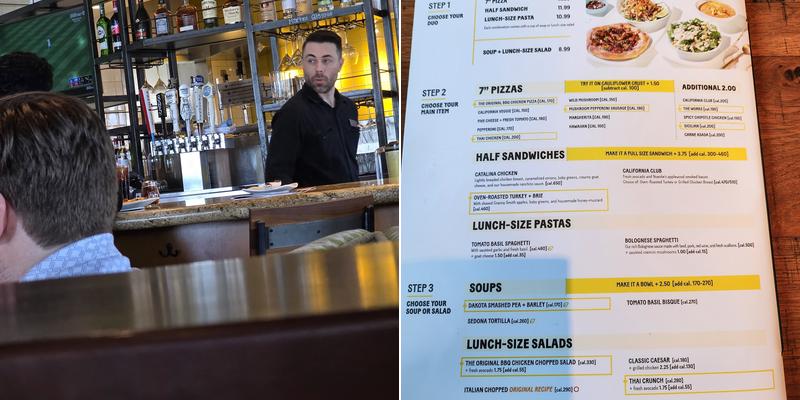 California Pizza Kitchen at Rossmoor Center Menu