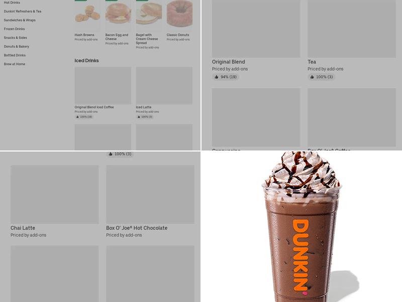 Dunkin' Menu