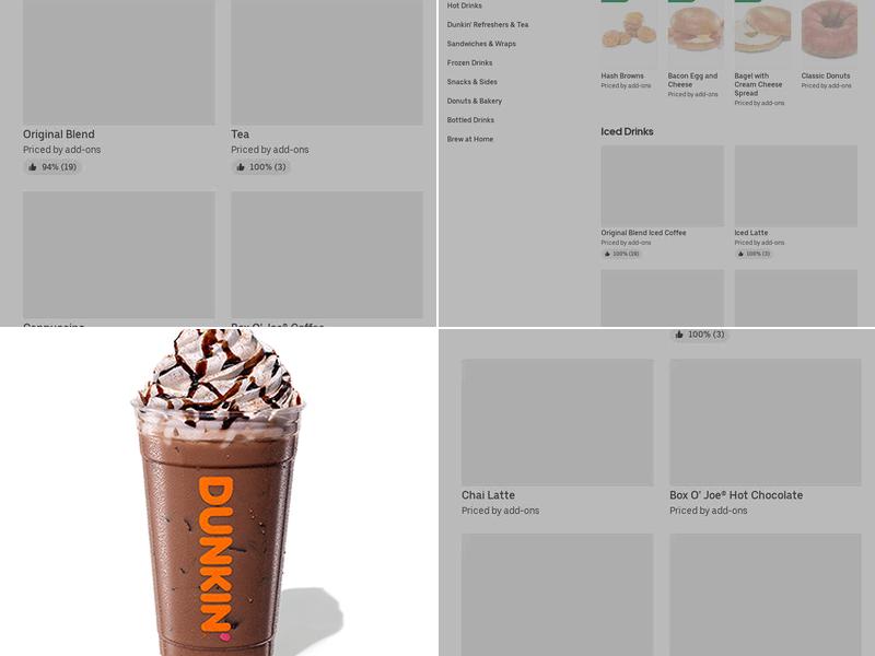 Dunkin' Menu