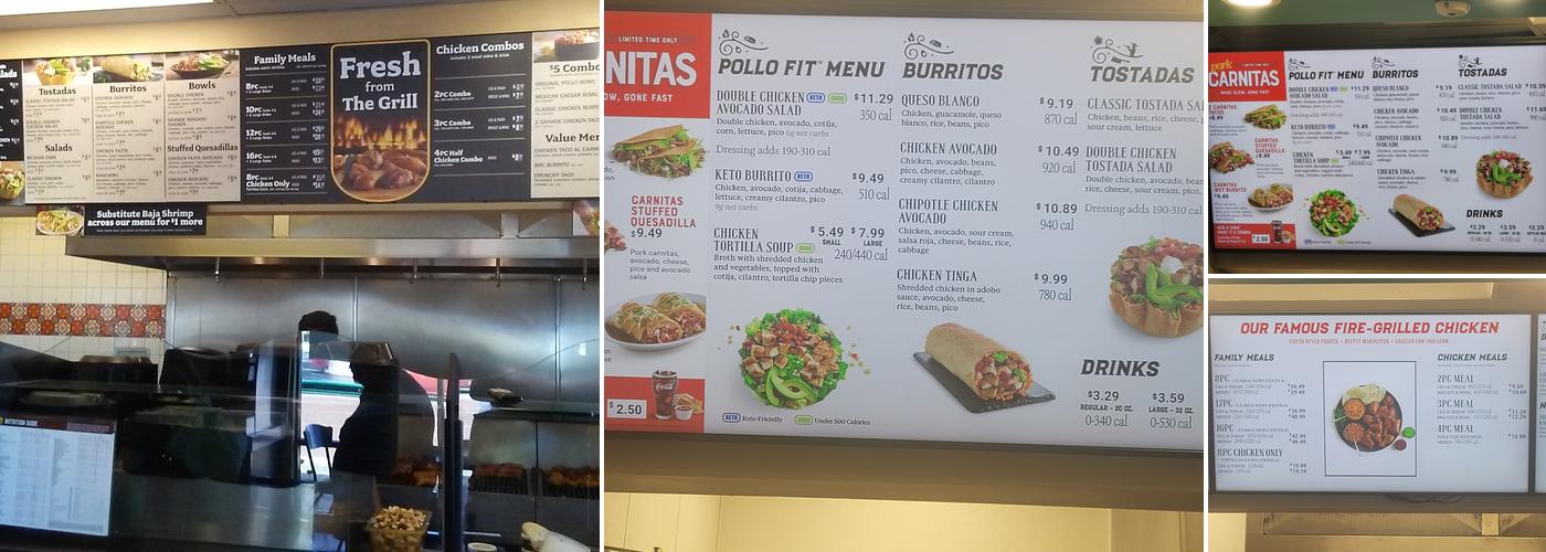 El Pollo Loco Menu