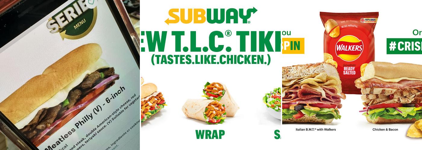 Subway Menu