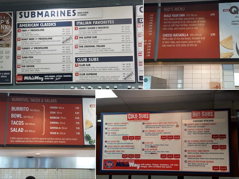 Jersey Mike's Subs Menu