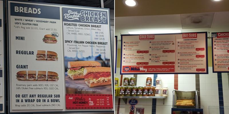 Jersey Mike's Subs Menu