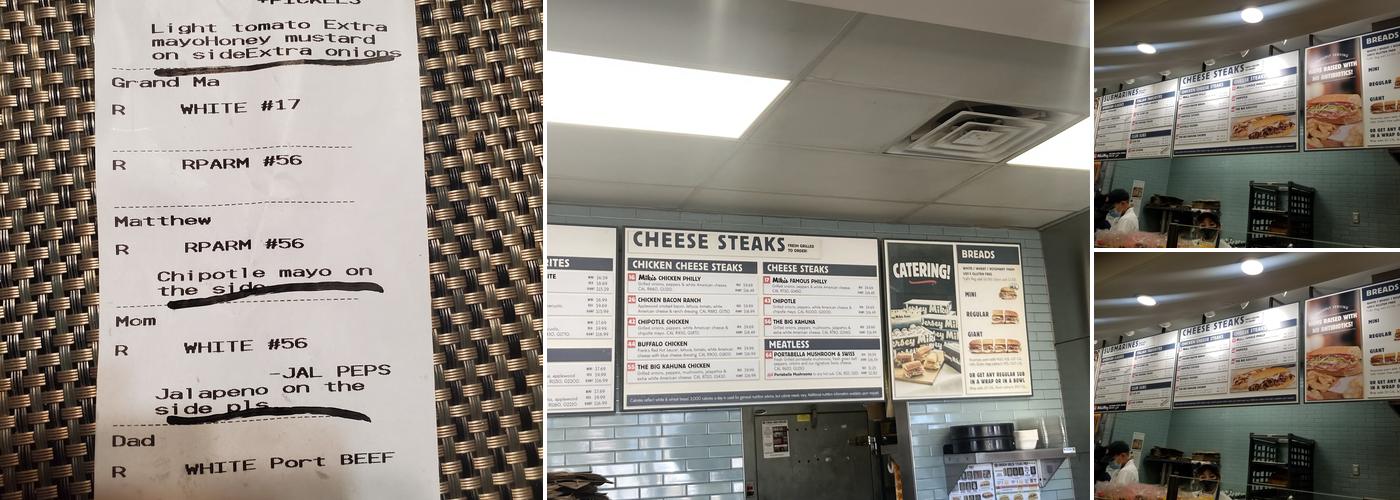 Jersey Mike's Subs Menu