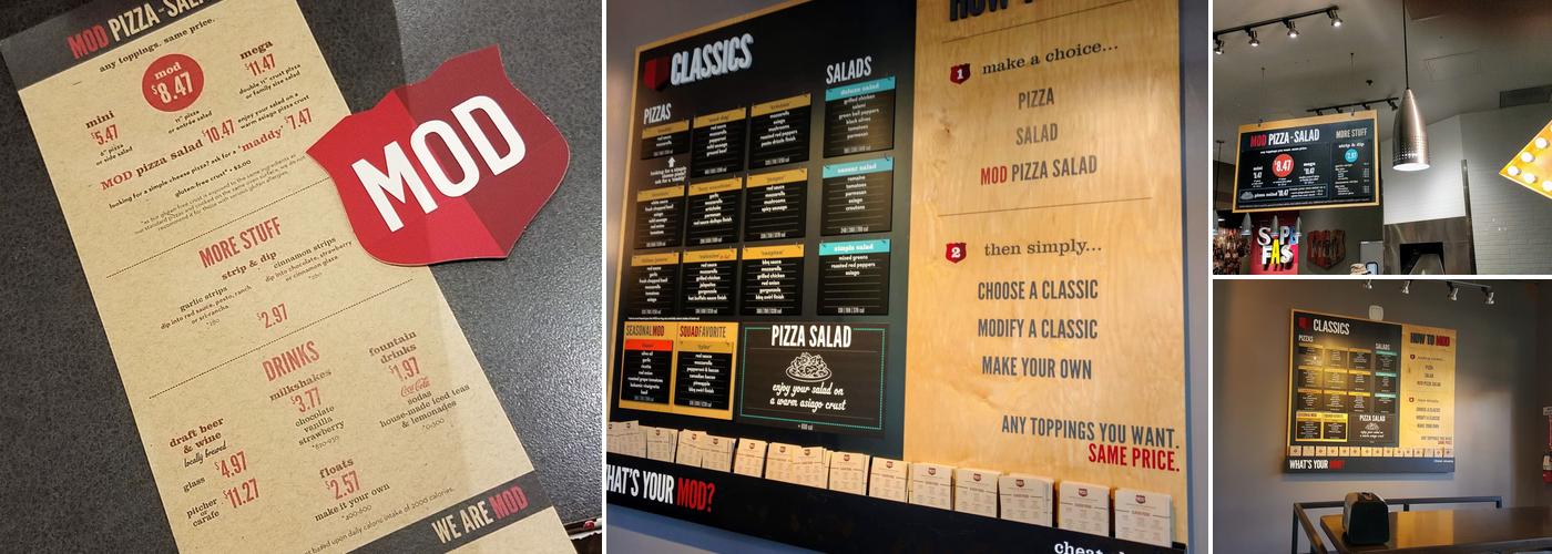 MOD Pizza Menu