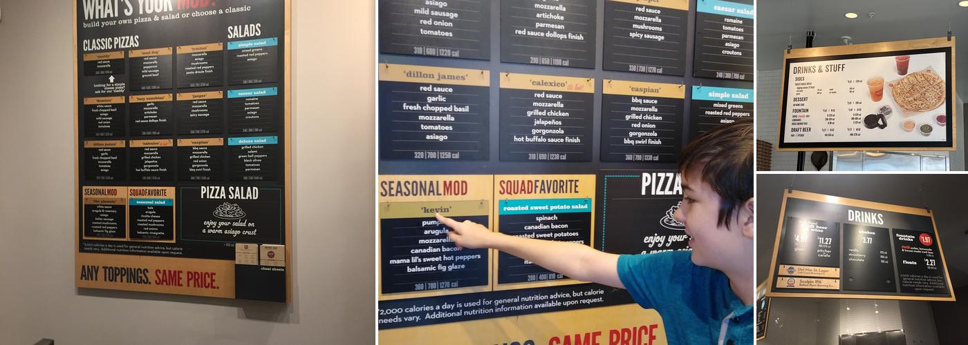 MOD Pizza Menu
