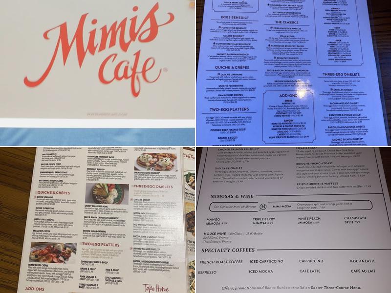 Mimi's Cafe Menu