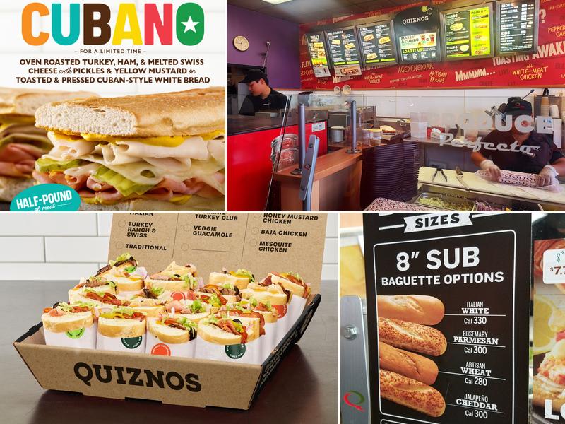 Quiznos Menu