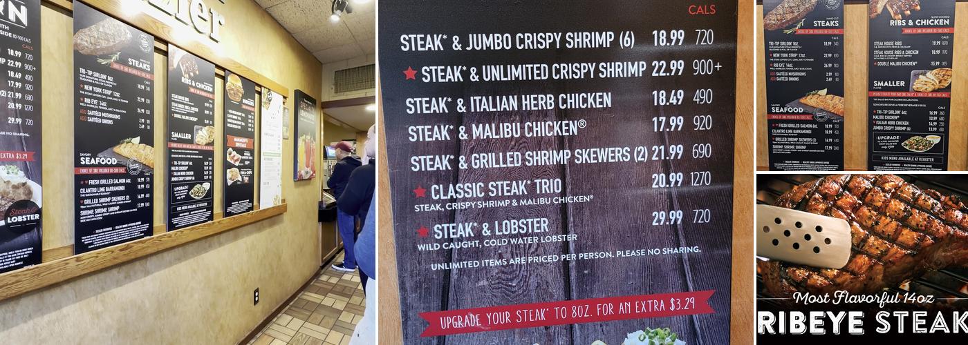 Sizzler Menu