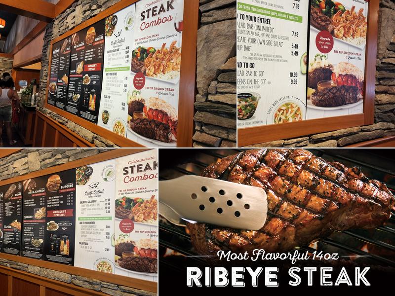 Sizzler Menu