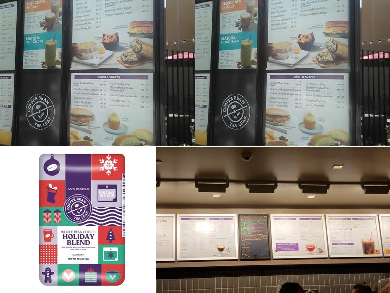 The Coffee Bean & Tea Leaf Menu