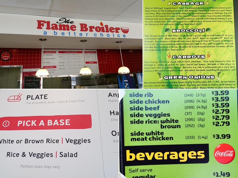 The Flame Broiler Menu