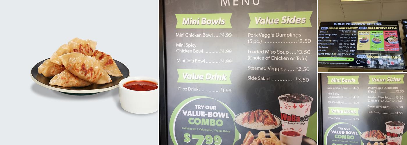 WaBa Grill Menu