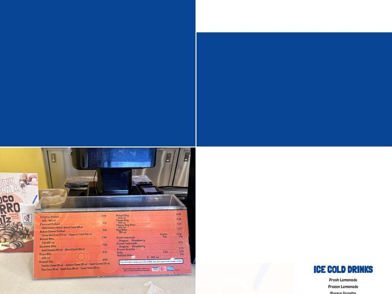 Wetzel's Pretzels Menu