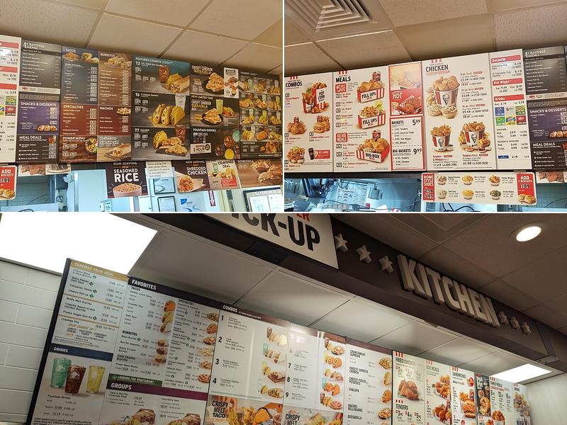 KFC Menu
