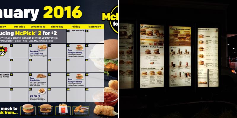 McDonald's Menu