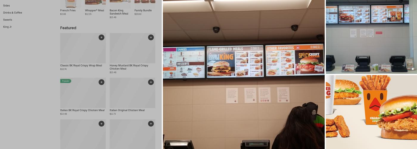 Burger King Menu