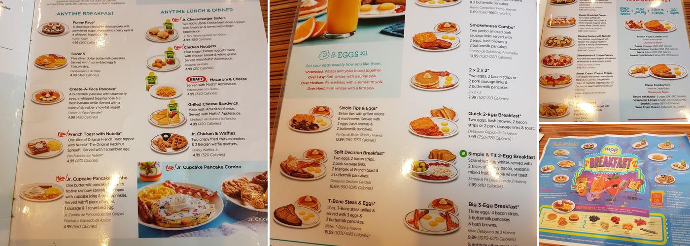 IHOP Menu