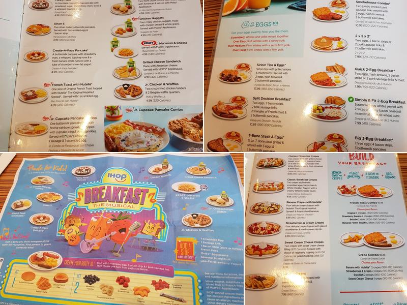 IHOP Menu