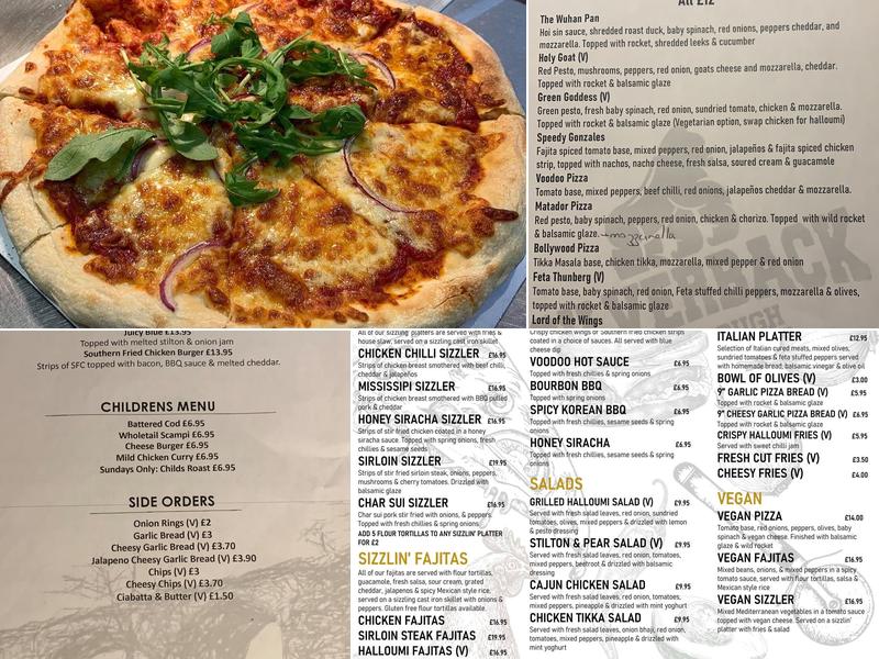 The Rock Tavern Menu