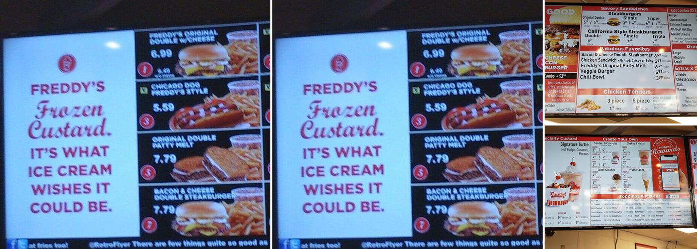 Freddy's Frozen Custard & Steakburgers Menu