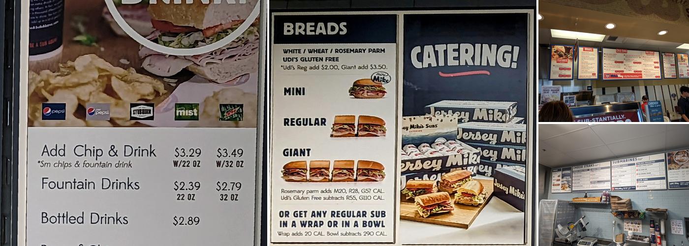 Jersey Mike's Subs Menu