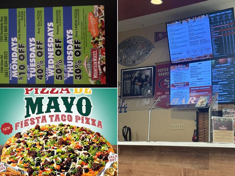 Mountain Mike's Pizza Menu