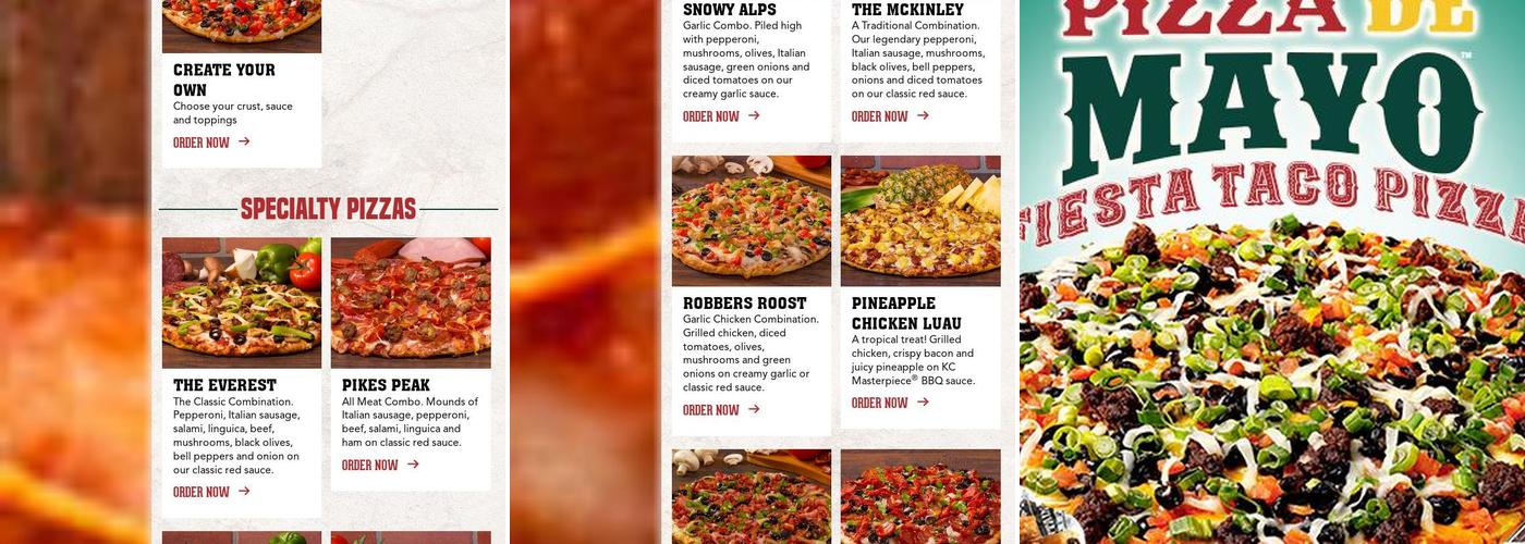 Mountain Mike's Pizza Menu