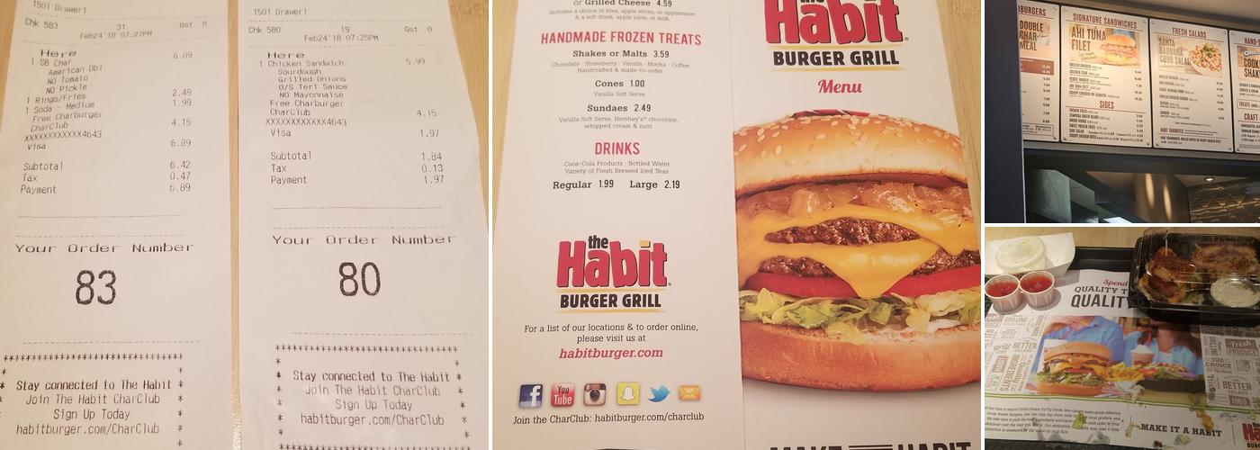 Habit Burger & Grill Menu
