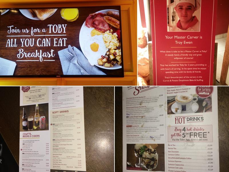 Toby Carvery Romford Menu