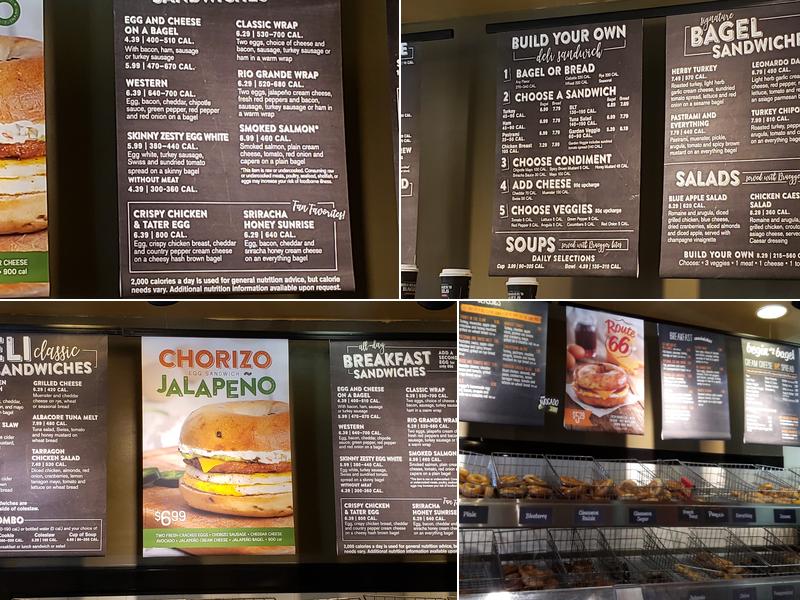 Bruegger's Bagels Menu