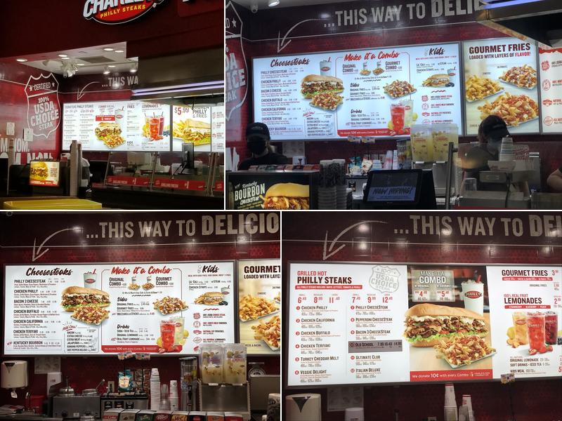 Charleys Cheesesteaks Menu