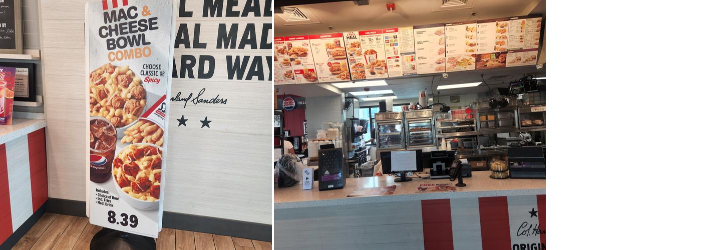 KFC Menu