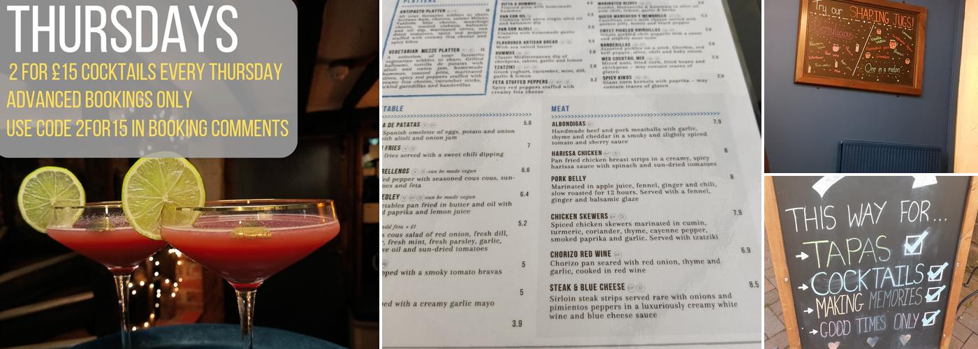 Casa Med Tapas Bar and Restaurant Menu