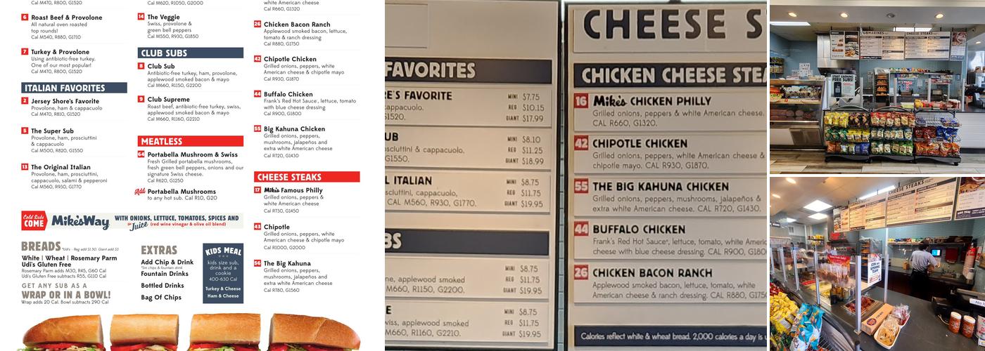 Jersey Mike's Subs Menu