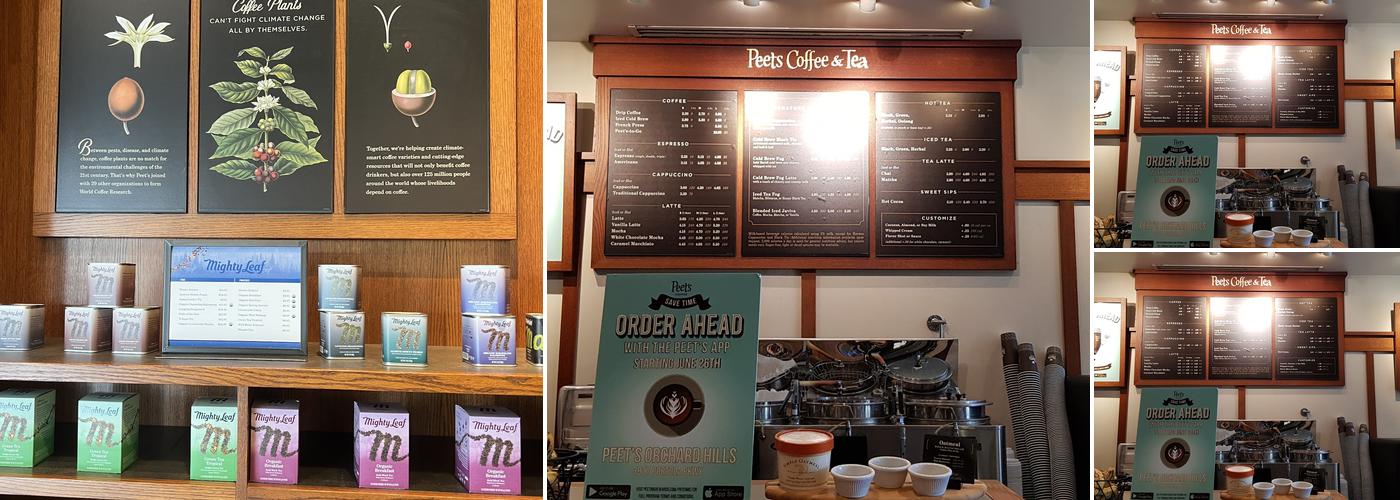 Peet's Coffee Menu