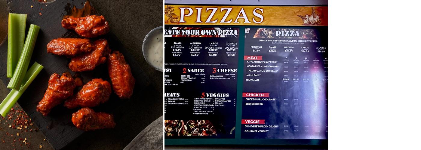 Round Table Pizza Menu