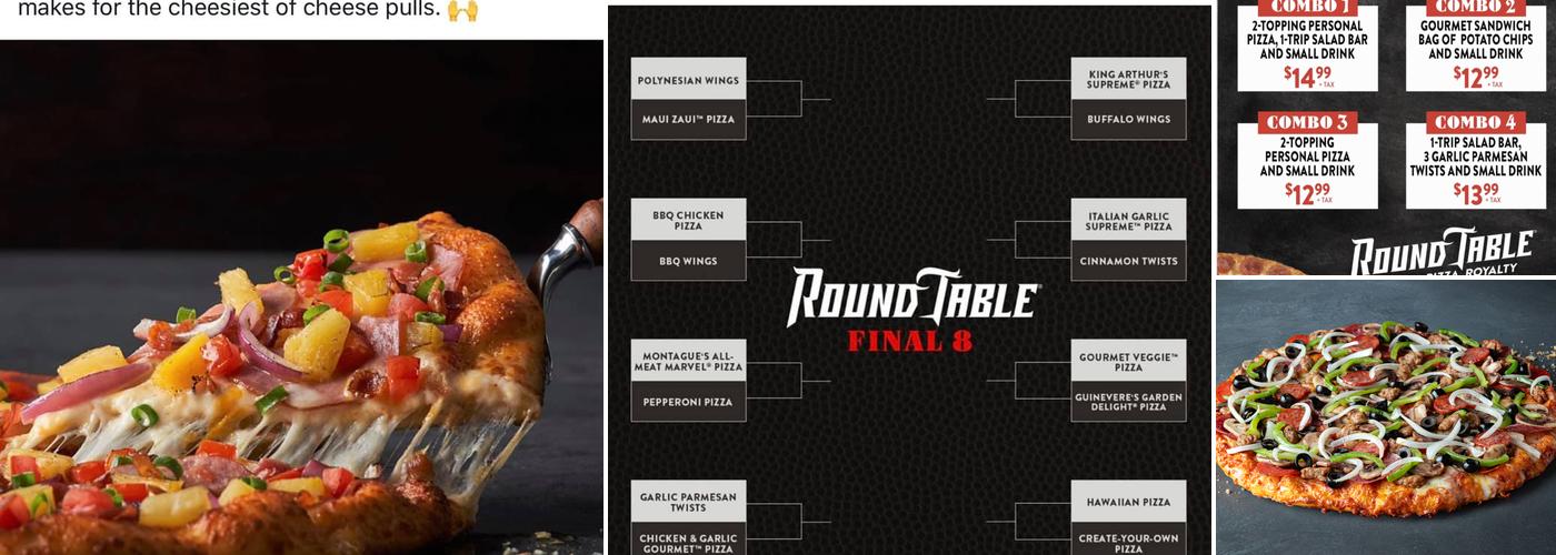 Round Table Pizza Menu