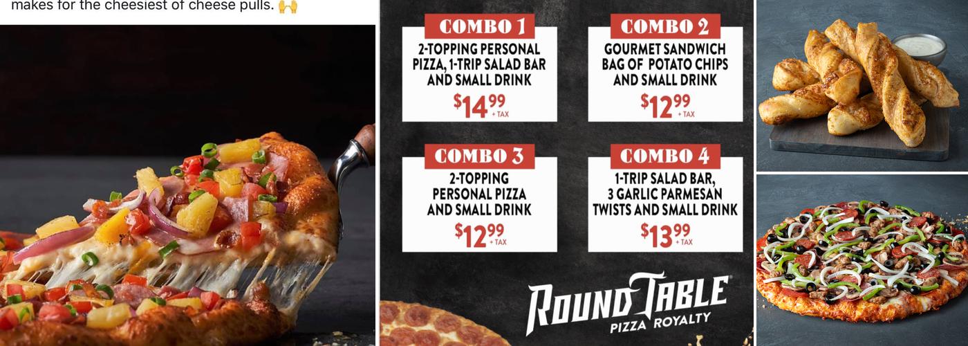 Round Table Pizza Menu