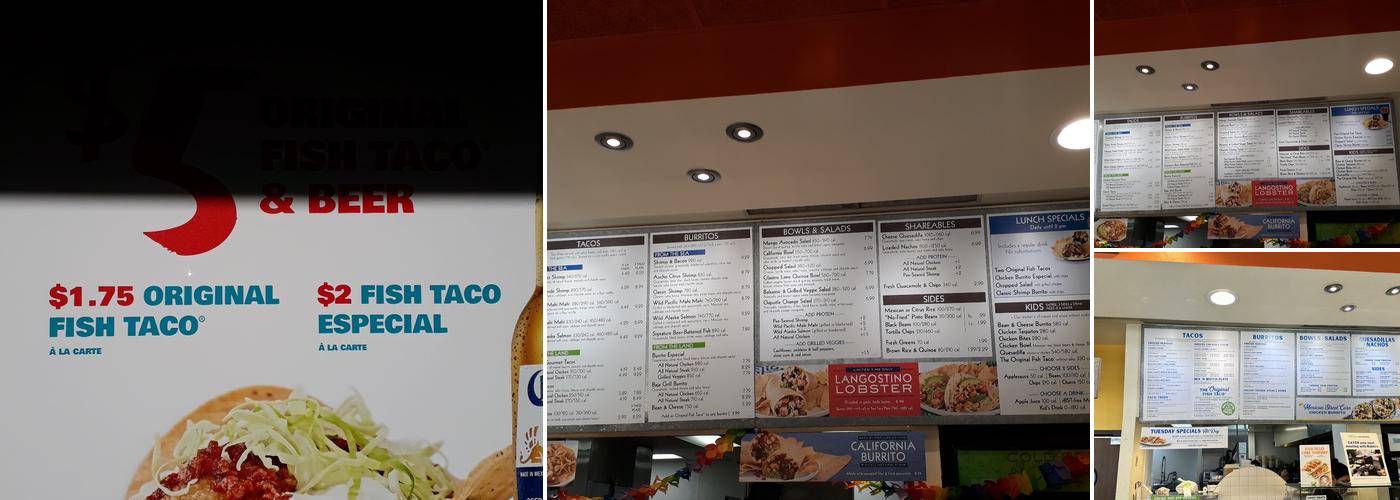 Rubio's Coastal Grill Menu