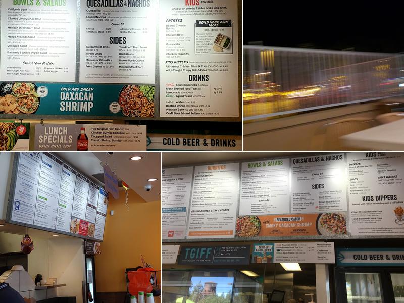 Rubio's Coastal Grill Menu