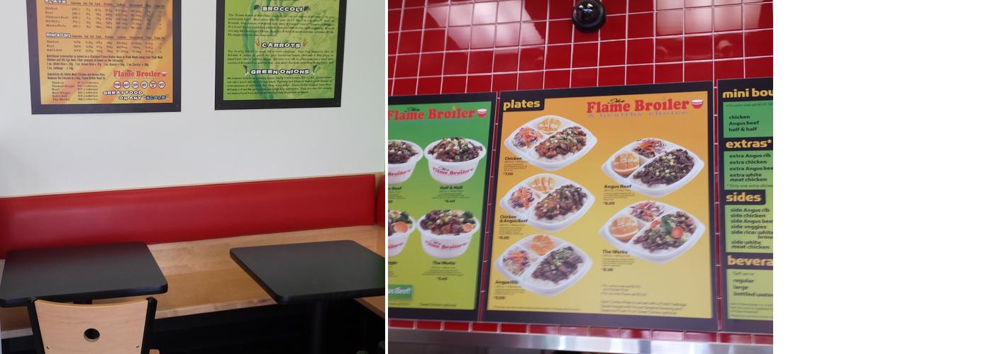 Flame Broiler Menu