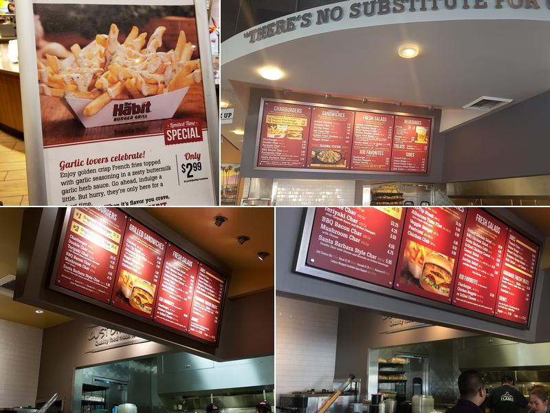 Habit Burger & Grill Menu