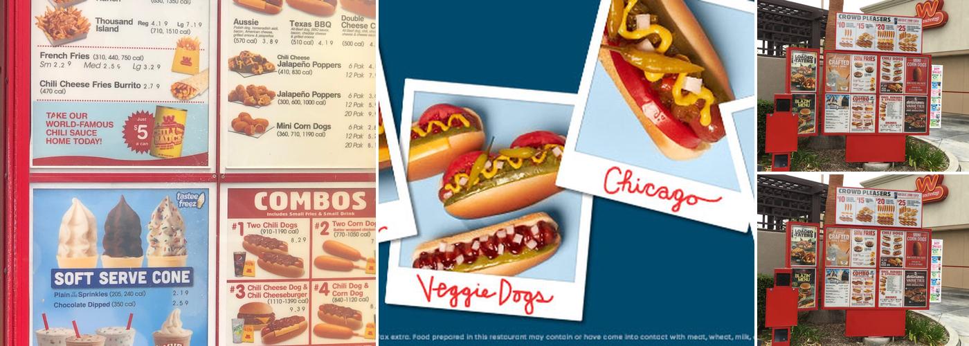 Wienerschnitzel Menu